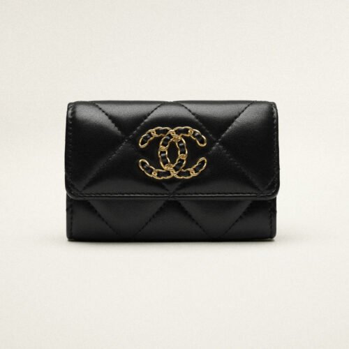 CHANEL 19 FLAP CARD HOLDER