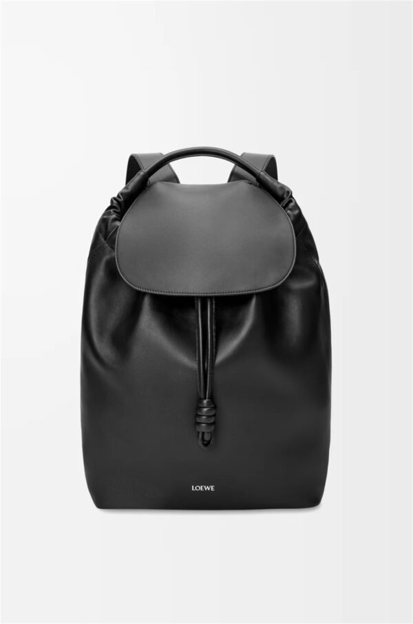 Flamenco backpack in shiny supple calfskin