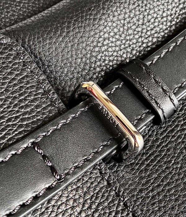 Military backpack in soft grained calfskin