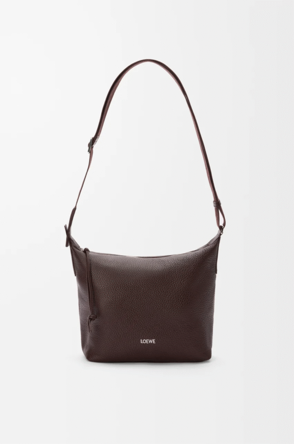 Small Cubi crossbody bag in supple grained calfskin