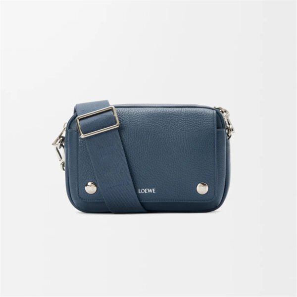 Small Pebble messenger bag in supple grained calfskin