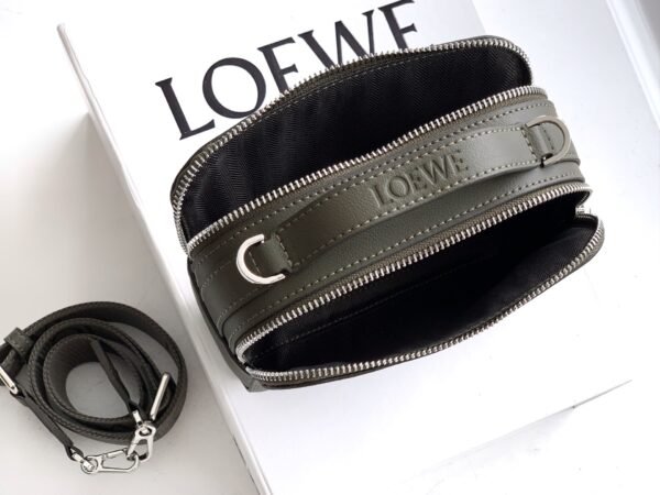 Mini crossbody camera bag in satin calfskin