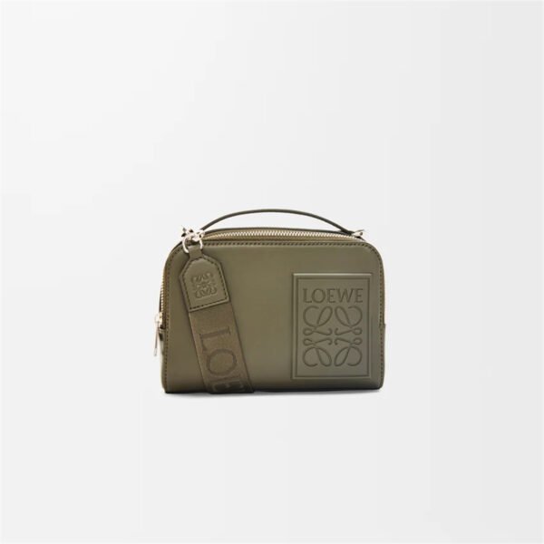 Mini crossbody camera bag in satin calfskin
