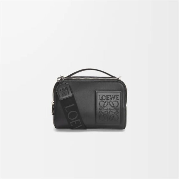 Mini crossbody camera bag in satin calfskin