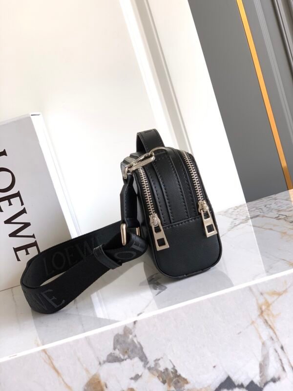 Mini crossbody camera bag in satin calfskin