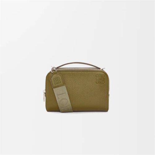 Mini crossbody camera bag in soft grained calfskin