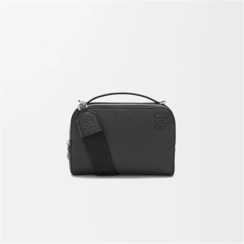 Mini crossbody camera bag in soft grained calfskin