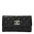 Caviar Quilted Crystal CC Large Gusset Flap Wallet black (1) Caviar Quilted Crystal CC Large Gusset Flap Wallet