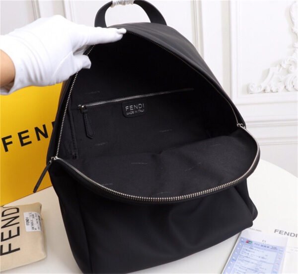 Fendi Little Monster Backpack black and white (4) Fendi Little Monster Backpack