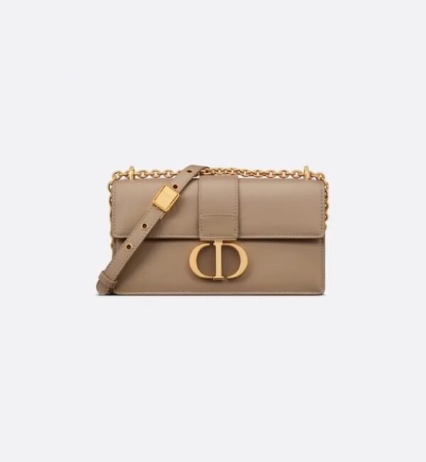 M9334UHEL-M45U DIOR 30 Montaigne East-West Bag with Chain Apricot color
