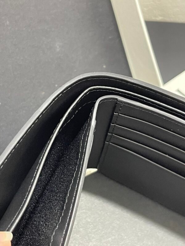 Puzzle bifold wallet in classic calfskin