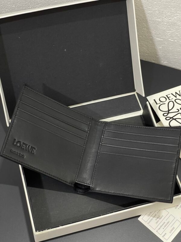 Puzzle bifold wallet in classic calfskin