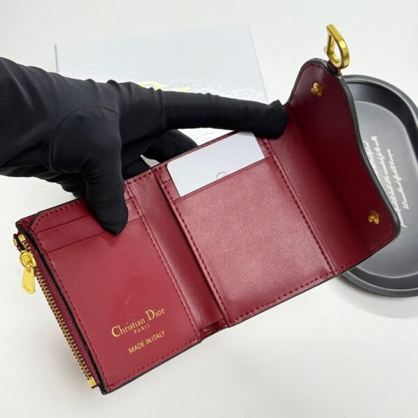 S5652CCEH_M323 (3) Dior Saddle Lotus Wallet
