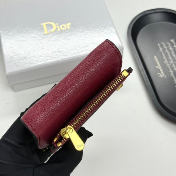 S5652CCEH_M323 (5) Dior Saddle Lotus Wallet