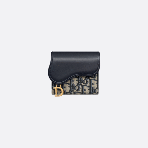 S5652CNKO_M928 (1) Dior Saddle Lotus Wallet