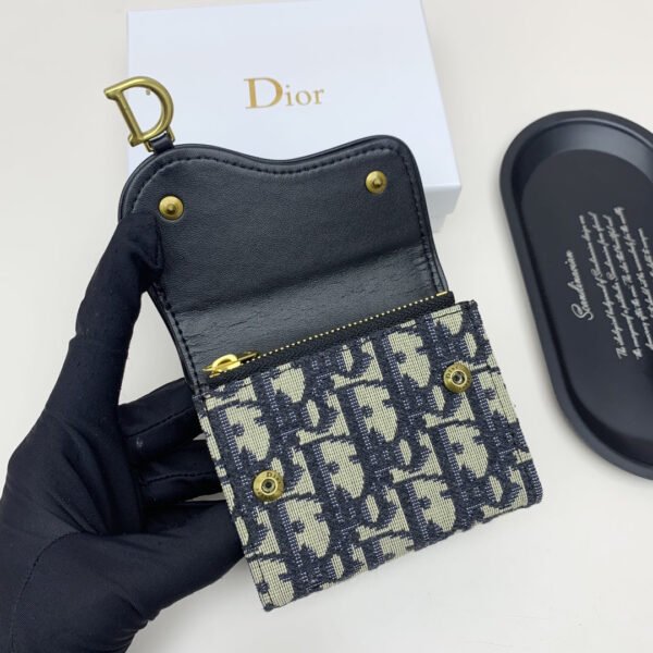 S5652CNKO_M928 (3) Dior Saddle Lotus Wallet