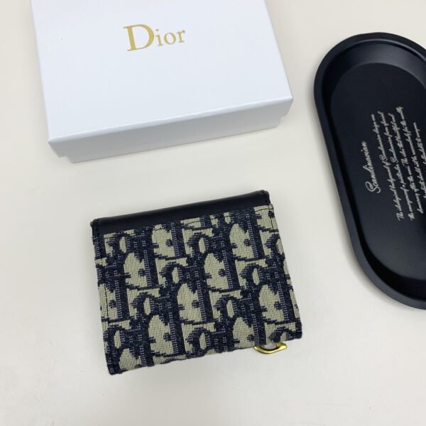 S5652CNKO_M928 (4) Dior Saddle Lotus Wallet