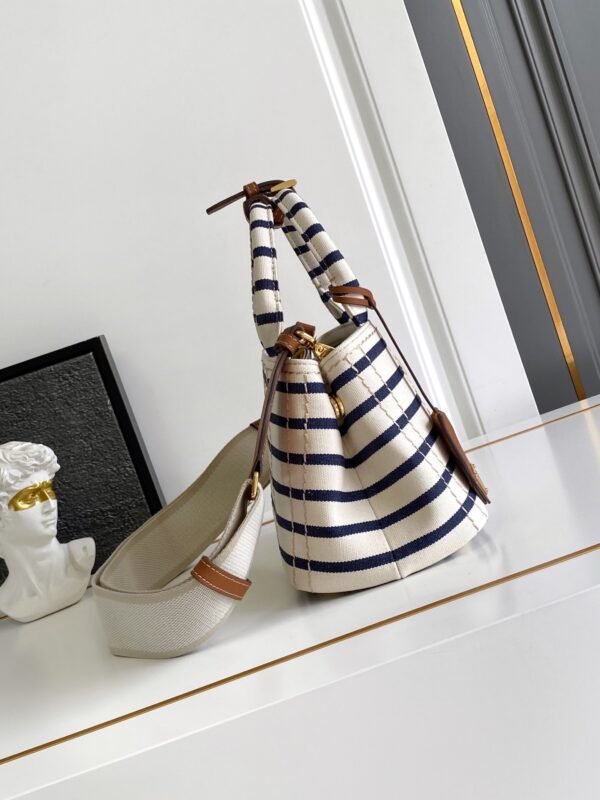 1BA038_2HJN (1) Prada Jardinière striped cotton canvas mini-bag