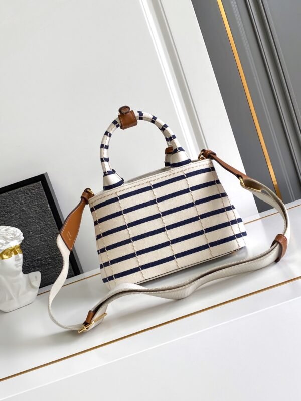 1BA038_2HJN (3) Prada Jardinière striped cotton canvas mini-bag
