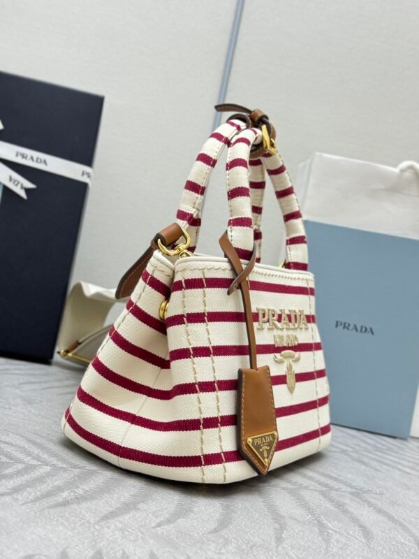 1BA038_2HJN red (2) Prada Jardinière striped cotton canvas mini-bag