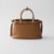 Prada Buckle small leather handbag with double belt
