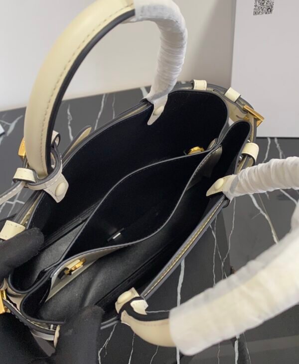 1BA418_2CYS (3) Prada Buckle small leather handbag with double belt