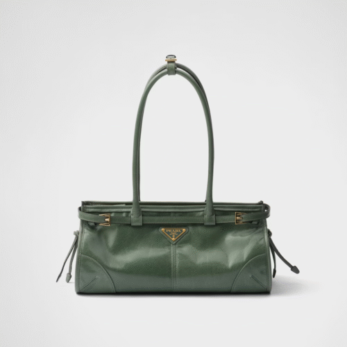 1BA426_2CYR green (1) Prada Bonnie medium leather handbag