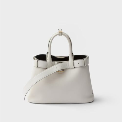 Prada Buckle small leather handbag with belt