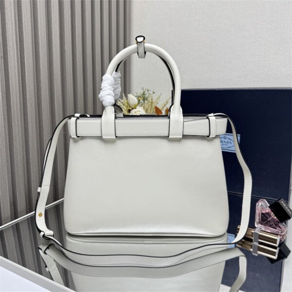 Prada Buckle small leather handbag with belt