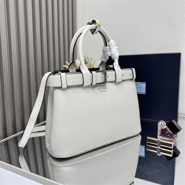 Prada Buckle small leather handbag with belt