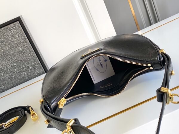 1BC194_2DNT (3) Prada Arqué naplak patent leather shoulder bag