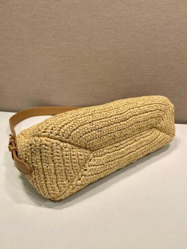 Prada Aimée large crochet and leather bag