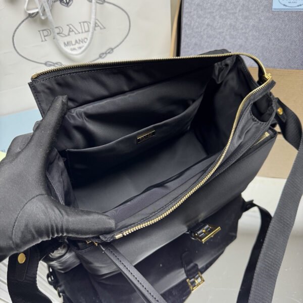 Prada Explore large Re-Nylon shoulder bag with flap
