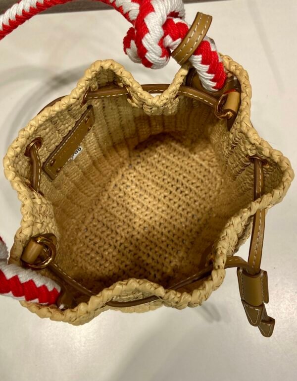 Crochet mini bucket bag