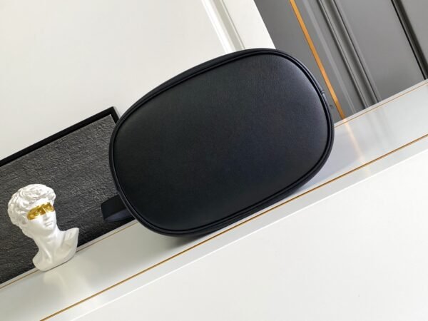 Prada Buckle leather bucket bag with belt