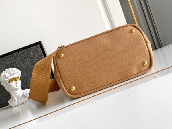 1BG464_2CYA (3) Prada Jardinière small cotton canvas handbag