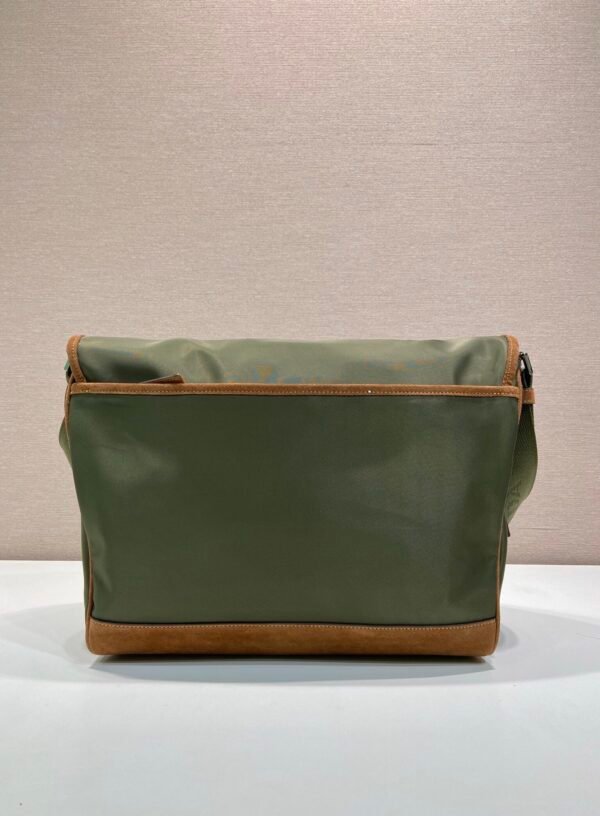2VD052_384 (1) Large Re-Nylon and suede shoulder bag