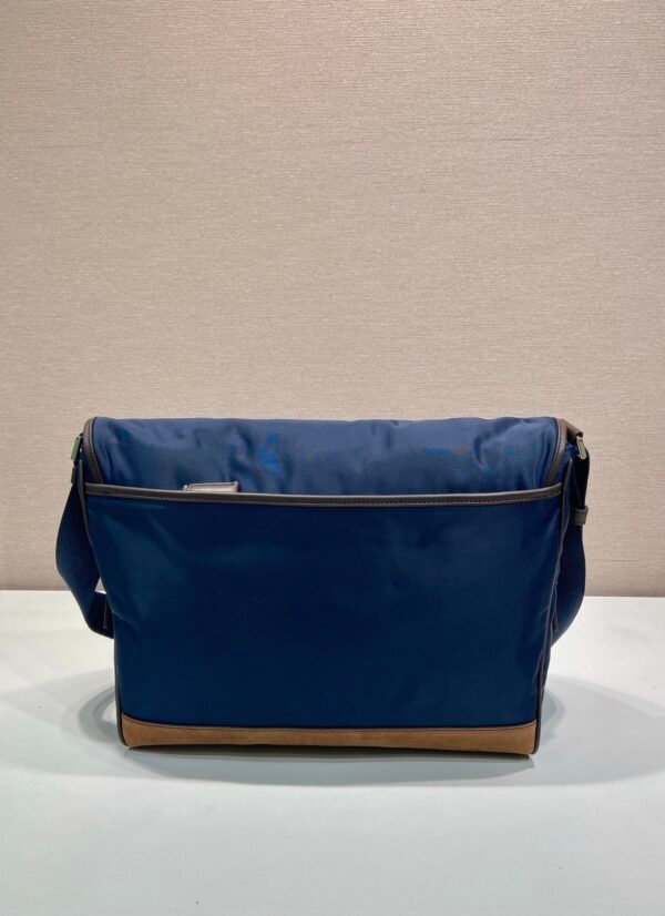 Large Re-Nylon and leather shoulder bag
