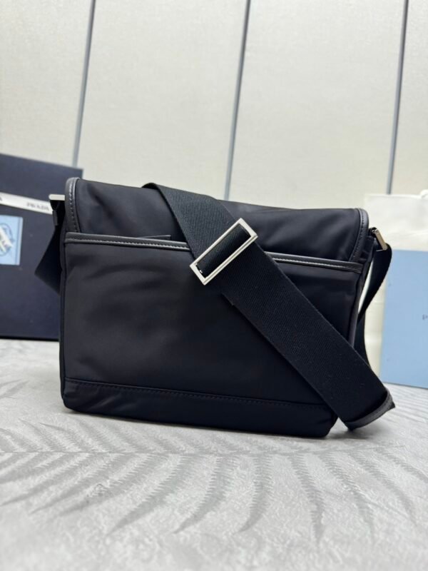 Re-Nylon and Saffiano leather shoulder bag