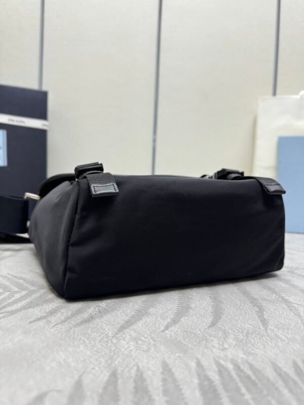 Re-Nylon and Saffiano leather shoulder bag