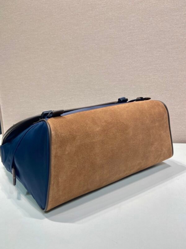 Medium Re-Nylon and leather shoulder bag