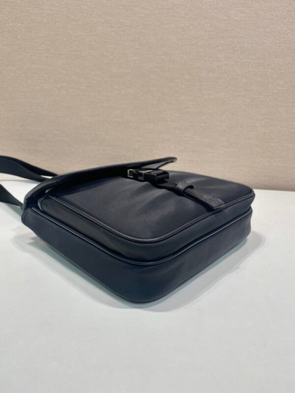 Re-Nylon and Saffiano leather shoulder bag