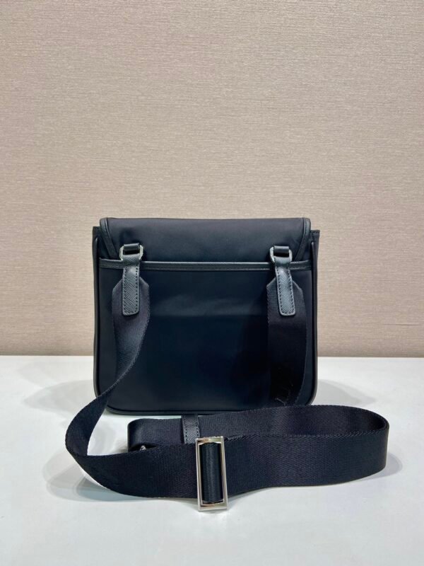 Re-Nylon and Saffiano leather shoulder bag