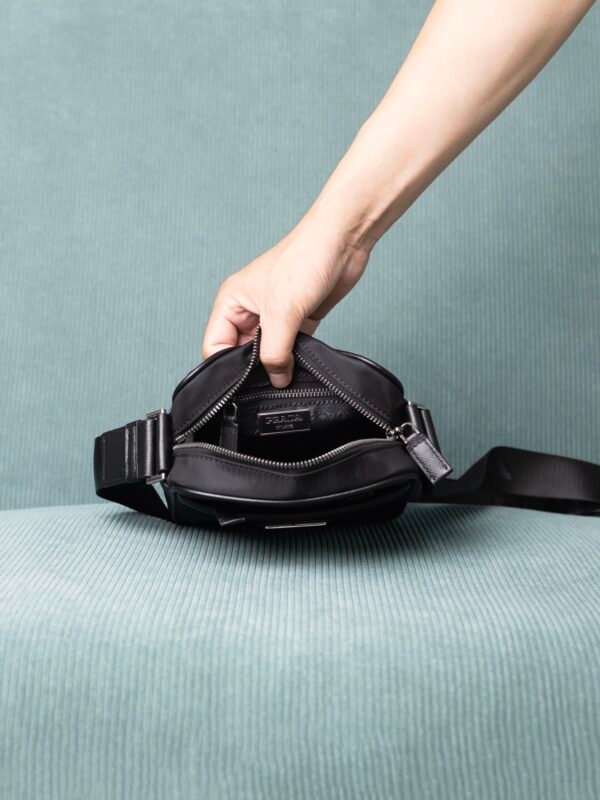 Re-Nylon and Saffiano shoulder bag