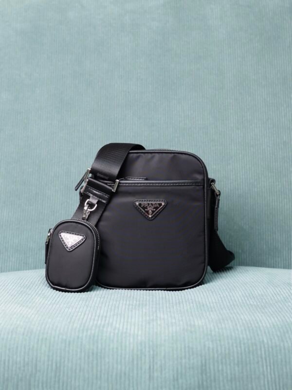 Re-Nylon and Saffiano shoulder bag