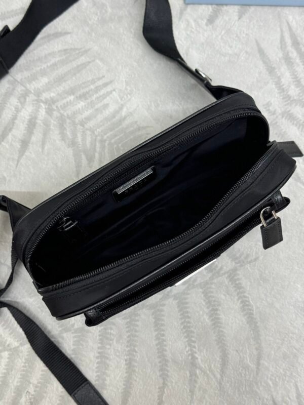 2VL977_2DMG (1) Re-Nylon and Saffiano leather belt bag