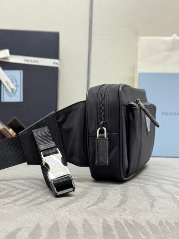 2VL977_2DMG (4) Re-Nylon and Saffiano leather belt bag