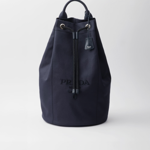 Canvas drawstring duffle bag