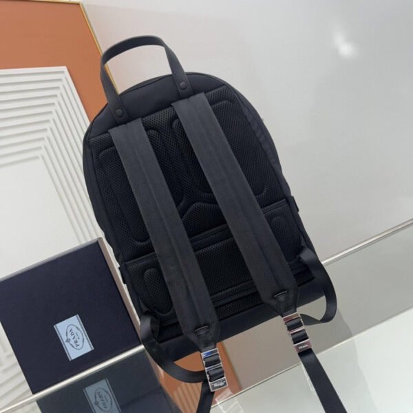 Re-Nylon and Saffiano leather backpack