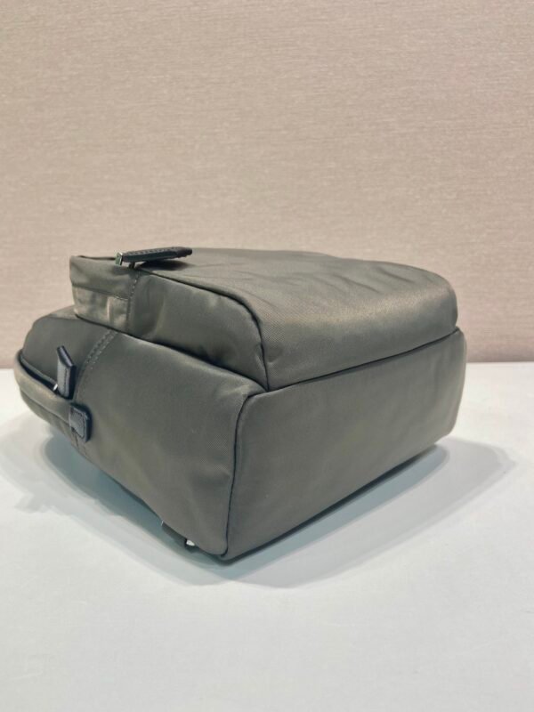 Re-Nylon and Saffiano leather backpack